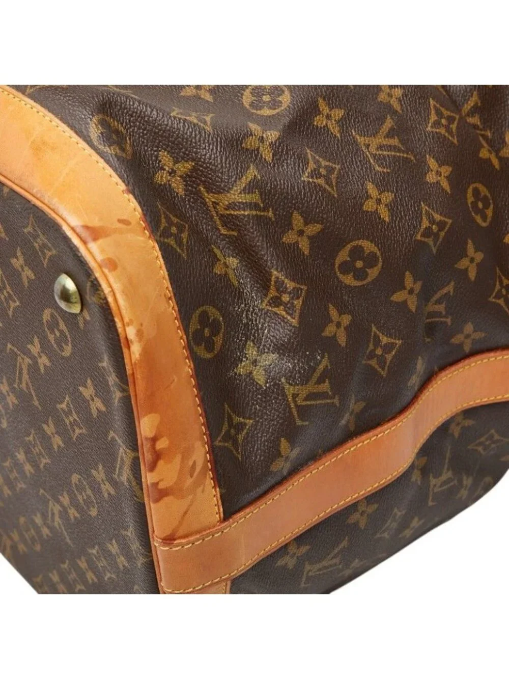 Louis Vuitton Monogram Cruise 50 Boston Bag Brown Leather